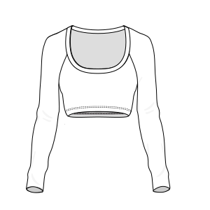 Fashion sewing patterns for LADIES Top Top GYM 6801